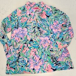 Lilly Pulitzer Floral Sweatshirt - Pink, Blue, Green